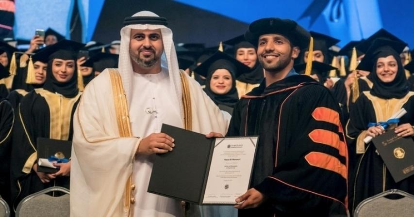 Hazzaa AlMansoori gets privileged doctorate from Khalifa University