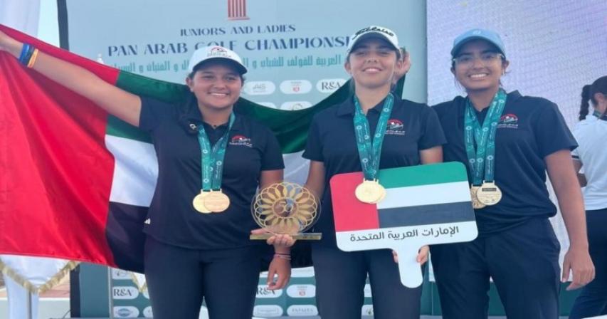 UAE U16 girls' team capture gold at Pan Arab Golf Championship in Tunisia