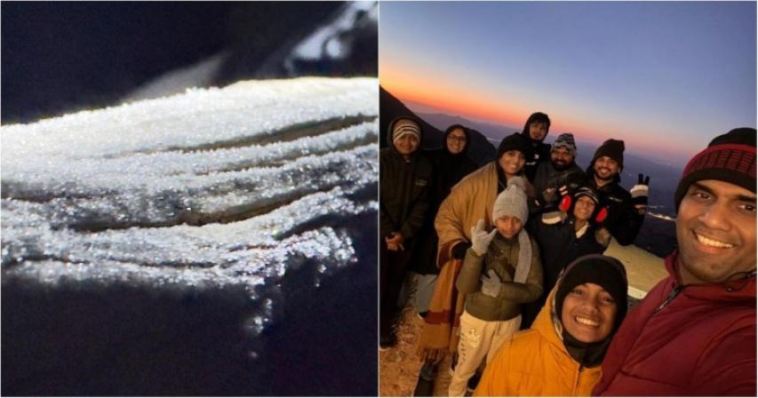 UAE residents go ice chasing in Al Ain, RAK as temperatures near 0°C