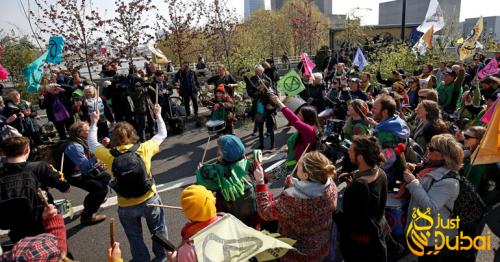 More than 100 arrests amid London climate change protests