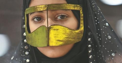 Emirati burqa gets modern touch with calligraphy, poetry and art