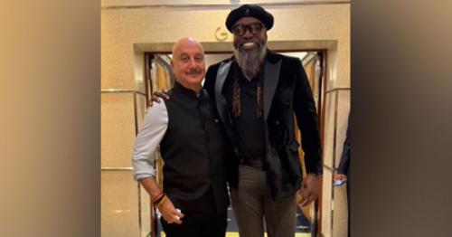 Anupam Kher poses with Chris Gayle, shares video from Dubai diaries